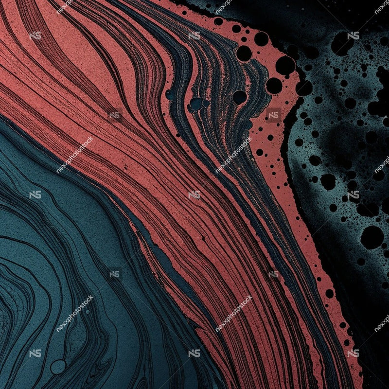 Abstract Art With Vibrant Red And Contrasting Black Swirls Creating A Dynamic And Visual Experience — Stock Illustration