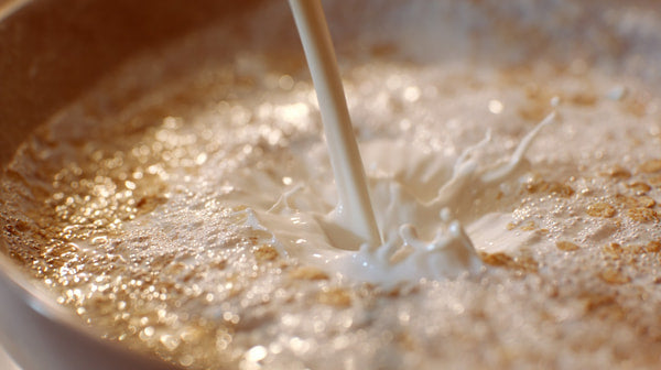 A Close Up View Of A Cooking Process With A Focus On The Batter Being Mixed In A Bowl — Stock Photo