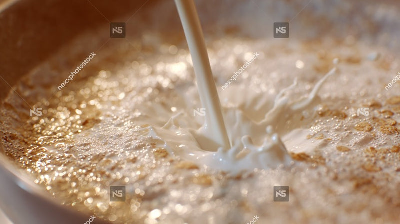 A Close Up View Of A Cooking Process With A Focus On The Batter Being Mixed In A Bowl — Stock Photo