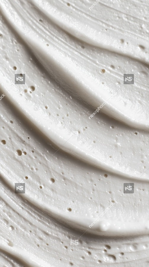 Close Up Of A Creamy Substance With A Smooth Swirled Texture — Stock Photo