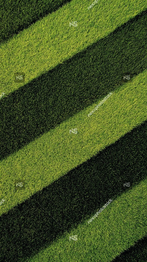 Striped Pattern On Green Grass — Stock Photo