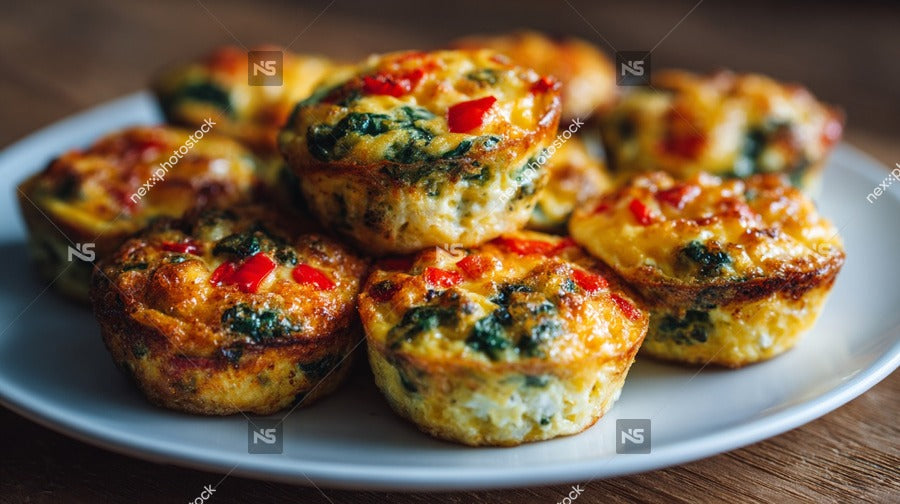 Spinach And Cheese Muffins — Stock Photo