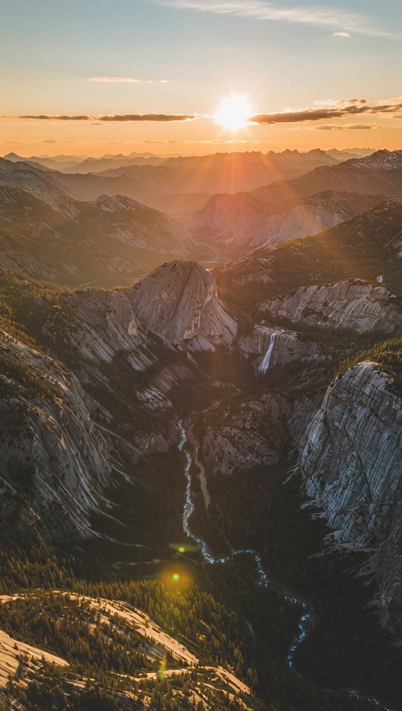 sunset over mountains - Stock Video