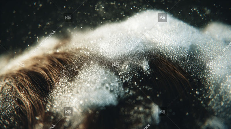 Close Up Of A Snowy Landscape With A Focus On The Texture And Detail Of The Snow — Stock Photo