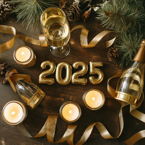 2025 New Year S Eve Champagne Toast — Stock Photo