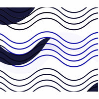 Features An Abstract Wave Pattern Design Which Is A Digital Illustration With A Symmetrical Wavy Pattern That Creates A Sense Of Movement — Stock Vector