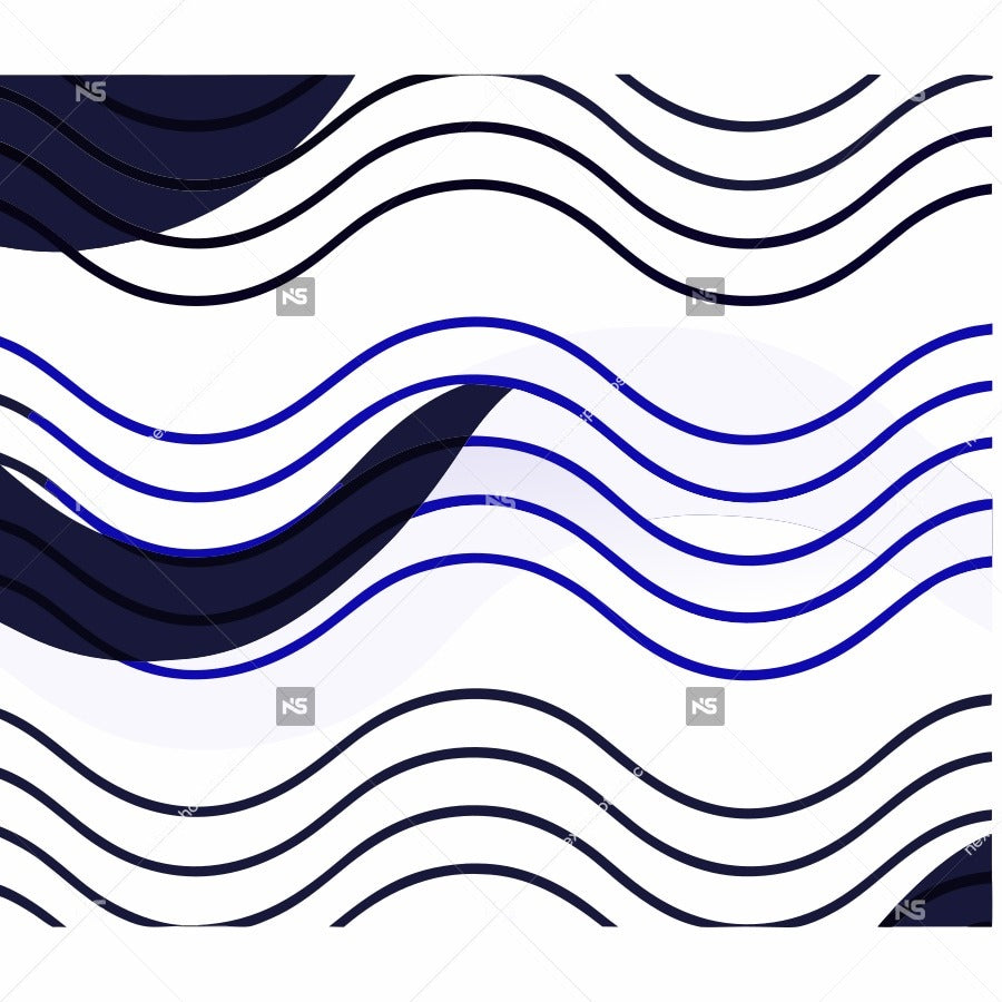 Features An Abstract Wave Pattern Design Which Is A Digital Illustration With A Symmetrical Wavy Pattern That Creates A Sense Of Movement — Stock Vector