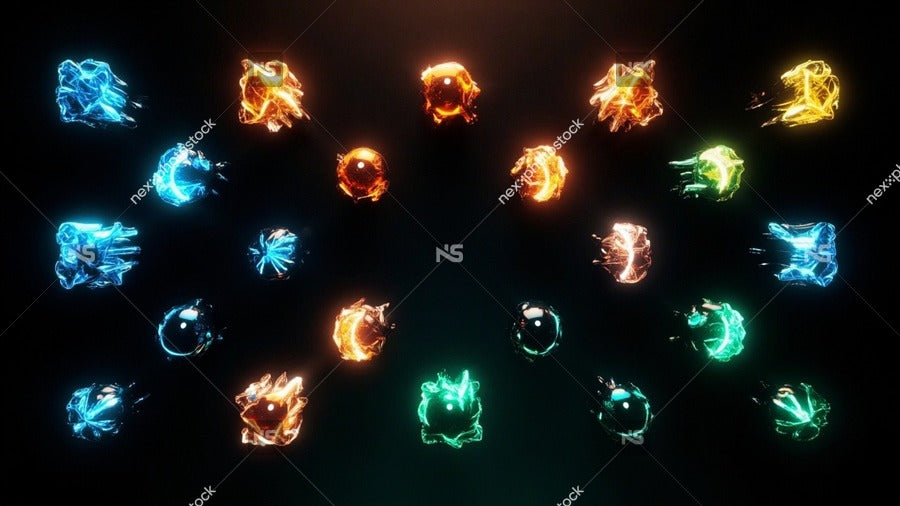 Colorful Lights Arranged In A Circular Pattern — Stock Photo
