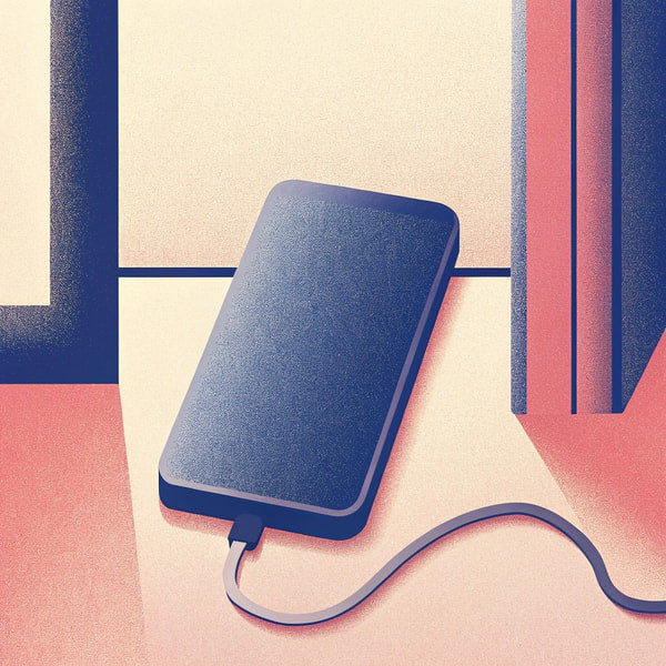 A Phone Charger Is Placed On A Table — Stock Illustration