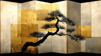 Japanese Bonsai Tree Mosaic Art — Stock Photo