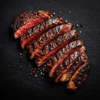 Grilled Steak With Seasoning — Stock Photo