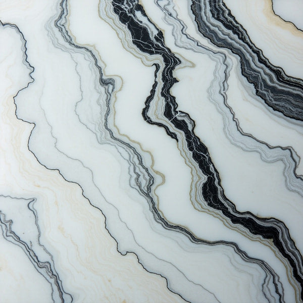 Marble Countertop With Intricate Veining And Patterns — Stock Photo