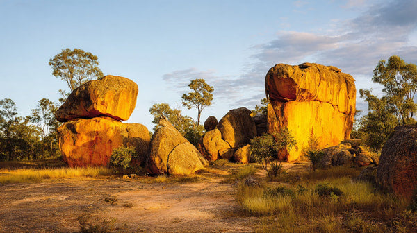 Red Rock Formations In Outback Australia — Stock Photo