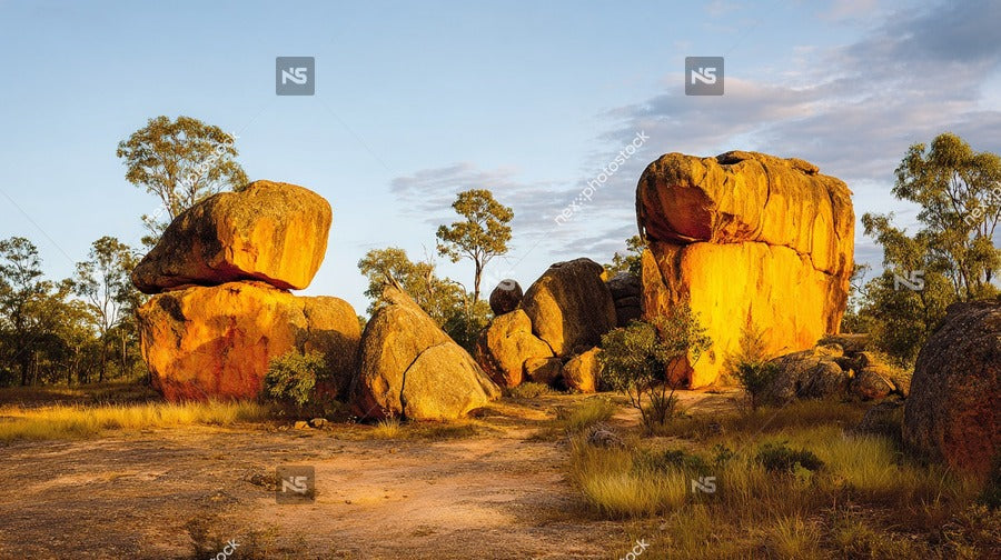 Red Rock Formations In Outback Australia — Stock Photo
