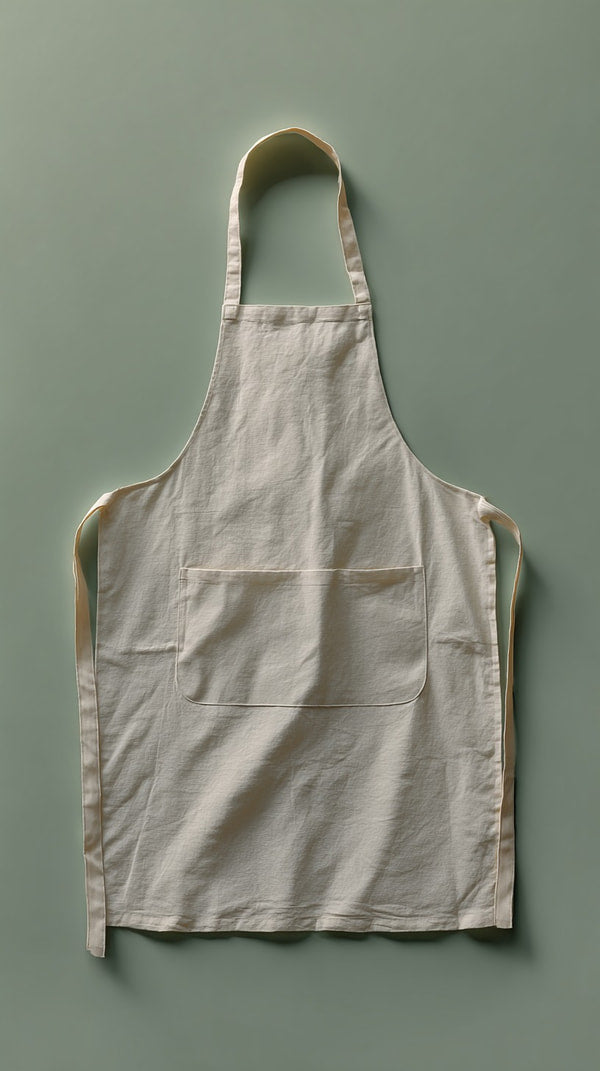 White Apron With Pockets — Stock Photo