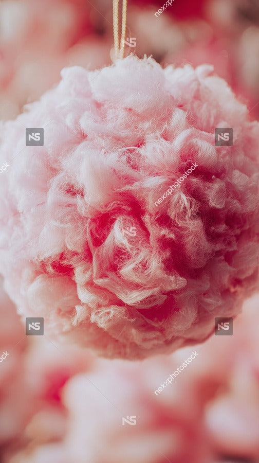 Cotton Candy Ball Ornament — Stock Photo