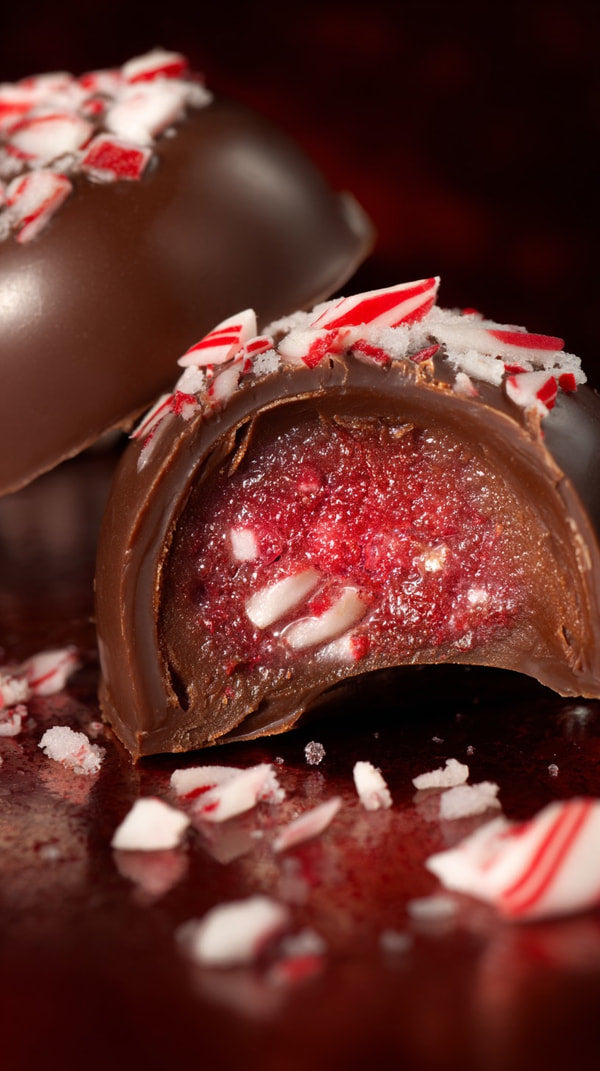 Chocolate Candy With Red Sprinkles — Stock Photo