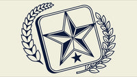 Logo Of A Star Shaped Emblem With Laurel Leaves And The Word Star Inscribed On It — Stock Vector