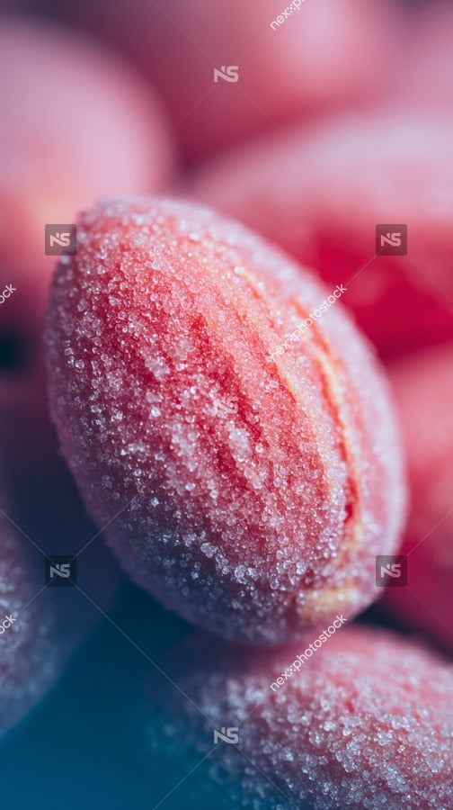 Almonds Coated In Red Sugar — Stock Photo