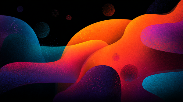 Abstract liquid shapes