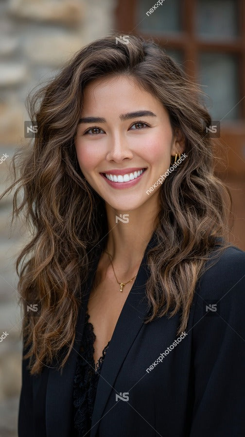 Woman With Radiant Smile — Stock Photo