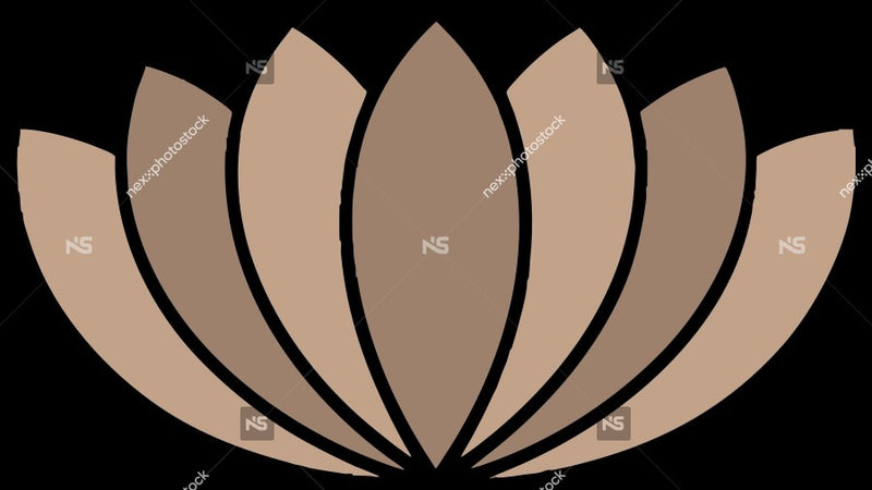 Floral Pattern Design With A Symmetrical Circular Motif A Combination Of Light And Dark Brown Tones — Stock Vector