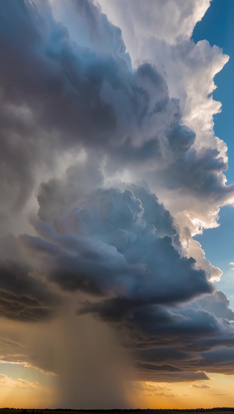 dark clouds loom over a city casting an ominous shadow - Stock Video