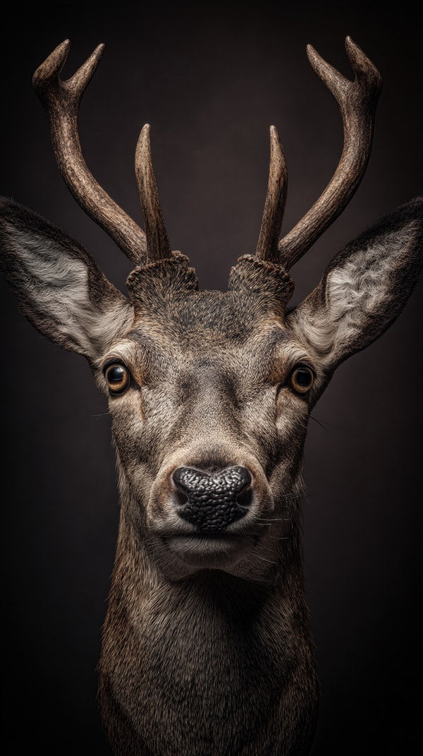 Deer Portrait With Expressive Eyes — Stock Photo