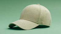 Tan Baseball Cap With Gold Logo — Stock Photo