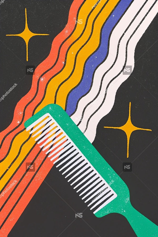 Vintage Toothbrush Advertisement A Colorful Illustration Of A Toothbrush With Bristles And A Handle Set Against A Dark Background — Stock Illustration