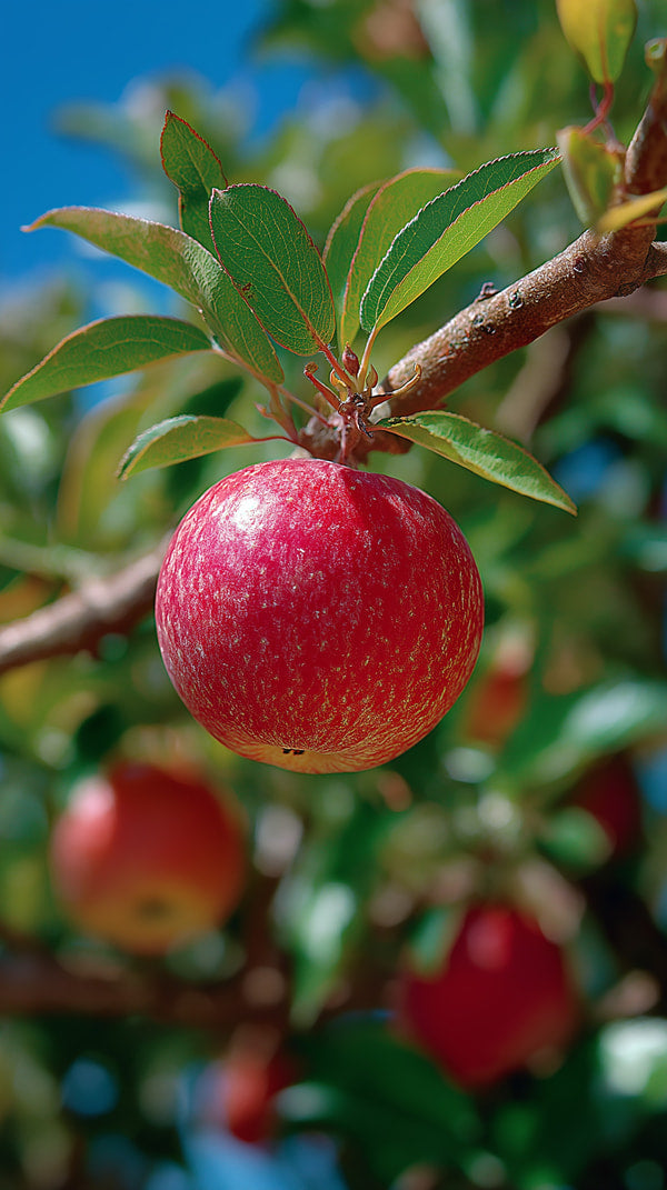 Shows A Close Up View Of An Apple Tree With Ripe Apples Hanging From Its Branches — Stock Photo