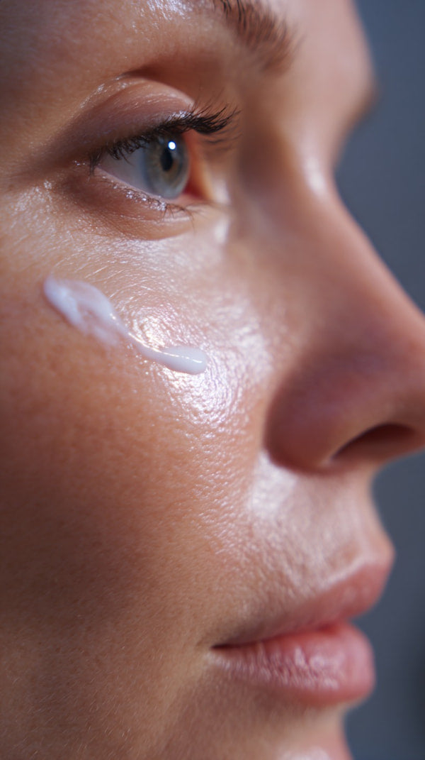 A Close Up Portrait Of A Person With Their Eyes Closed Focusing On Their Face And The Area Around It — Stock Photo