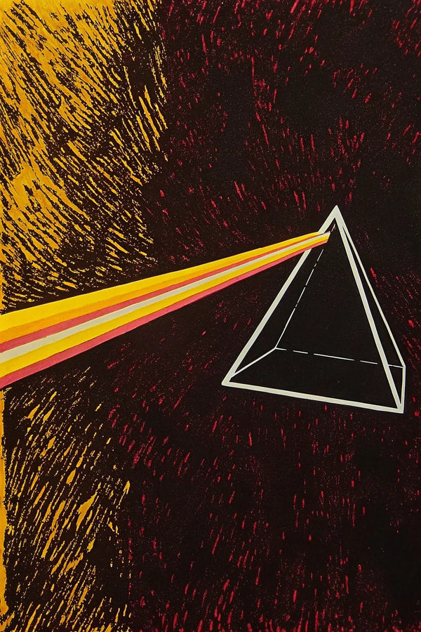 A Striking Image Of An Electric Triangle A Powerful Symbol Of Energy And Power Set Against A Stark Black Background — Stock Illustration