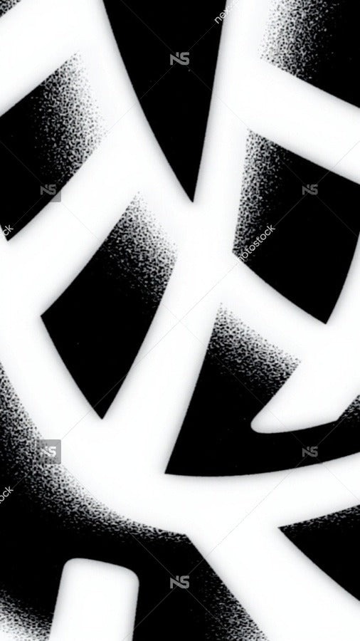 Abstract Design With A Black And White Color Scheme A Pattern Of Interconnected Shapes And Lines That Resemble A Stylized Letter Y — Stock Photo
