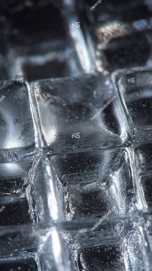 Clear Ice Cubes In Close Up — Stock Photo