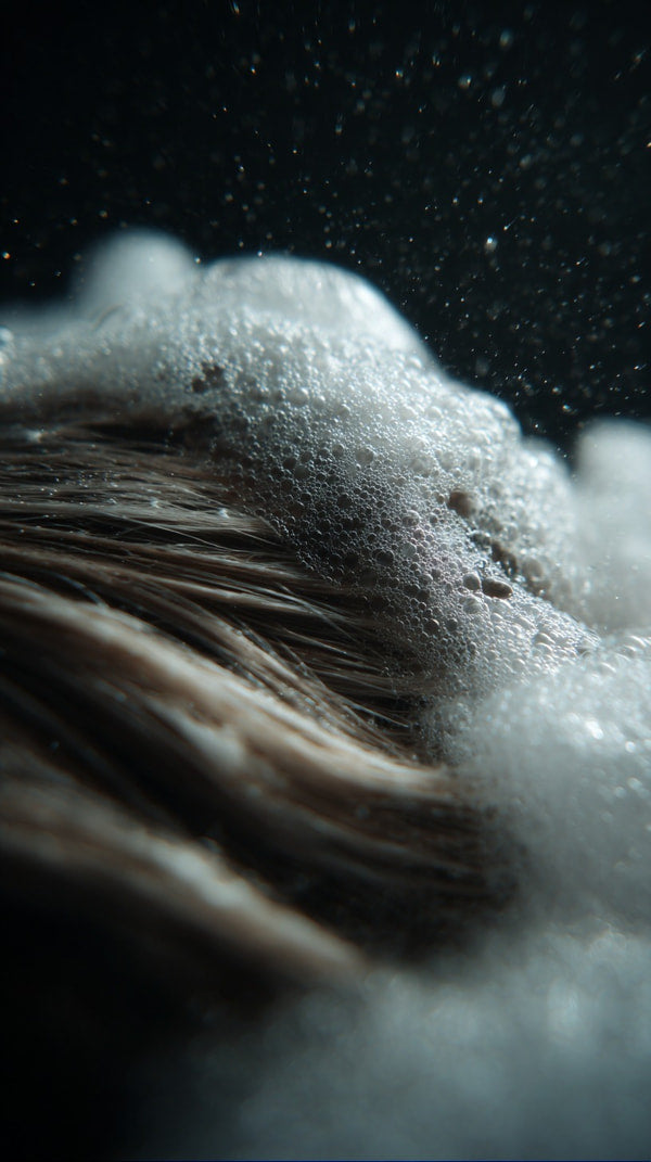 Microscopic View Of Human Hair Sample — Stock Photo