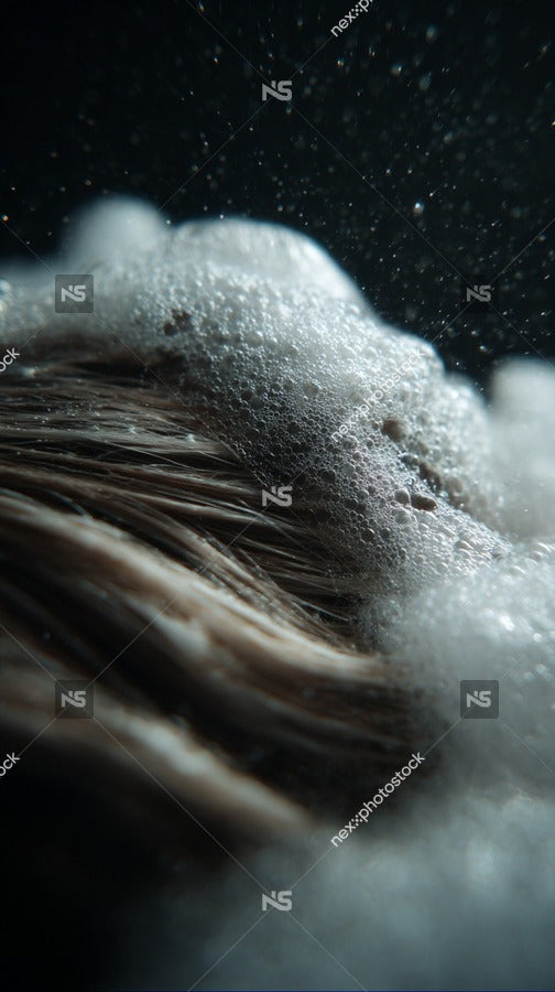 Microscopic View Of Human Hair Sample — Stock Photo