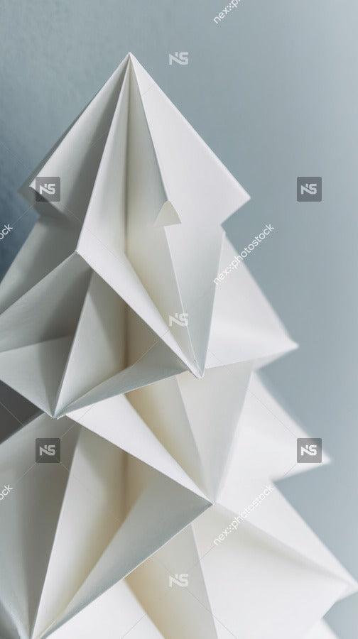 Origami Christmas Tree — Stock Photo