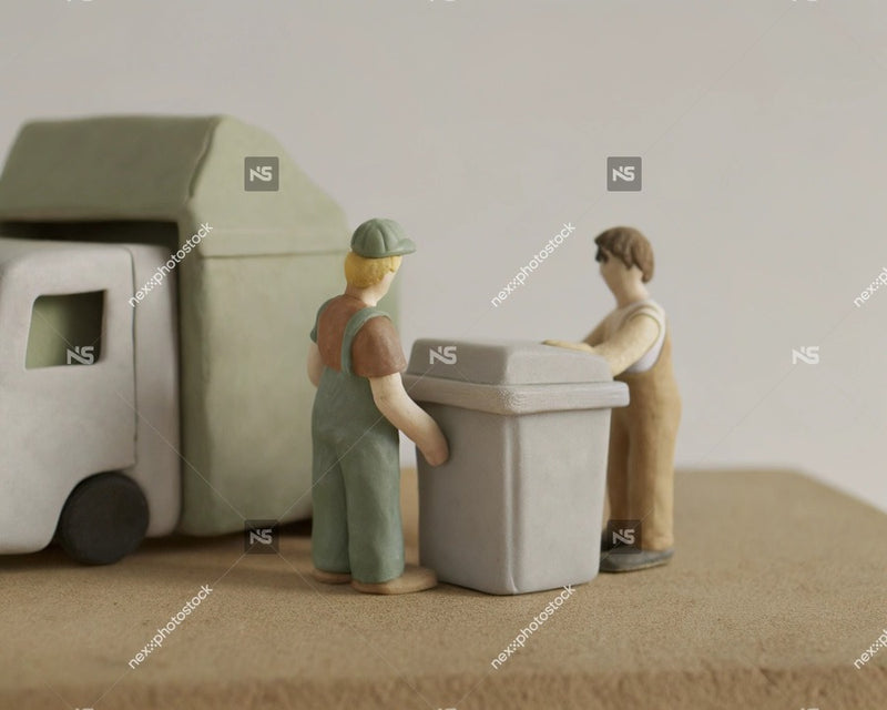 Two Workers Unloading A Truck — Stock Illustration
