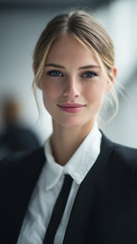 A Woman Wearing A Blazer Is Captured In This Portrait Style Image — Stock Photo