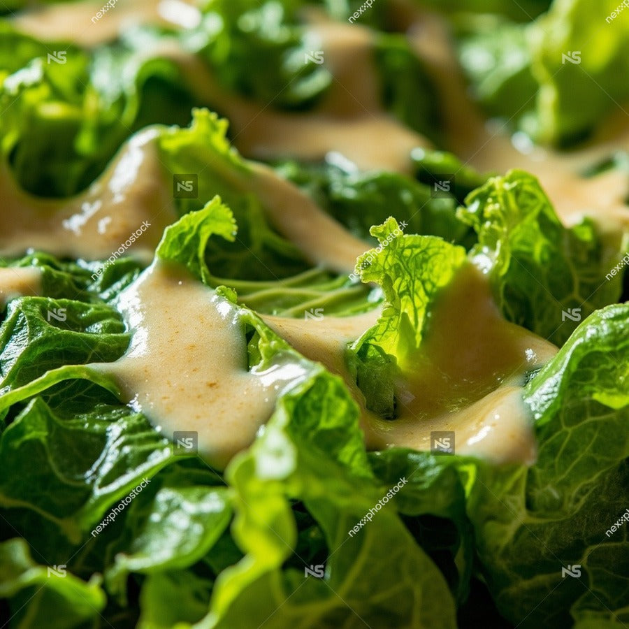 A Close Up Of A Creamy Spinach Dip With Ranch Dressing Served On A Bed Of Fresh Spinach Leaves — Stock Photo