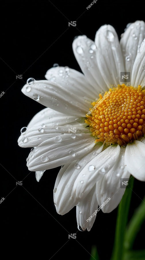 Raindrops On A Daisy — Stock Photo