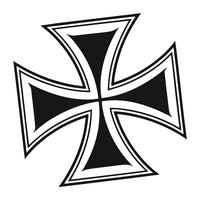 Black And White Cross Design — Stock Vector