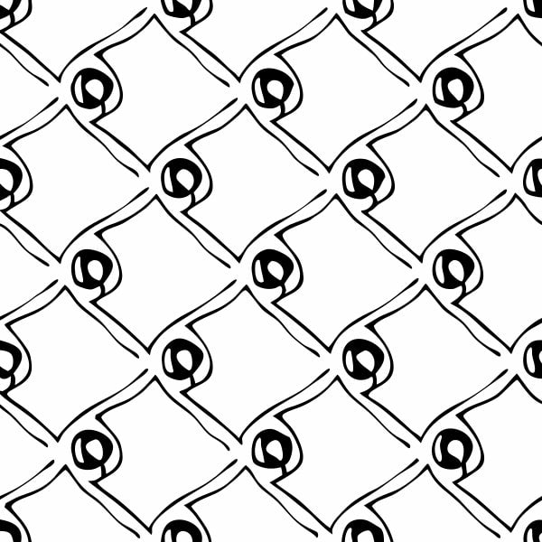 Black And White Mesh Fabric With Circular Patterns — Stock Vector