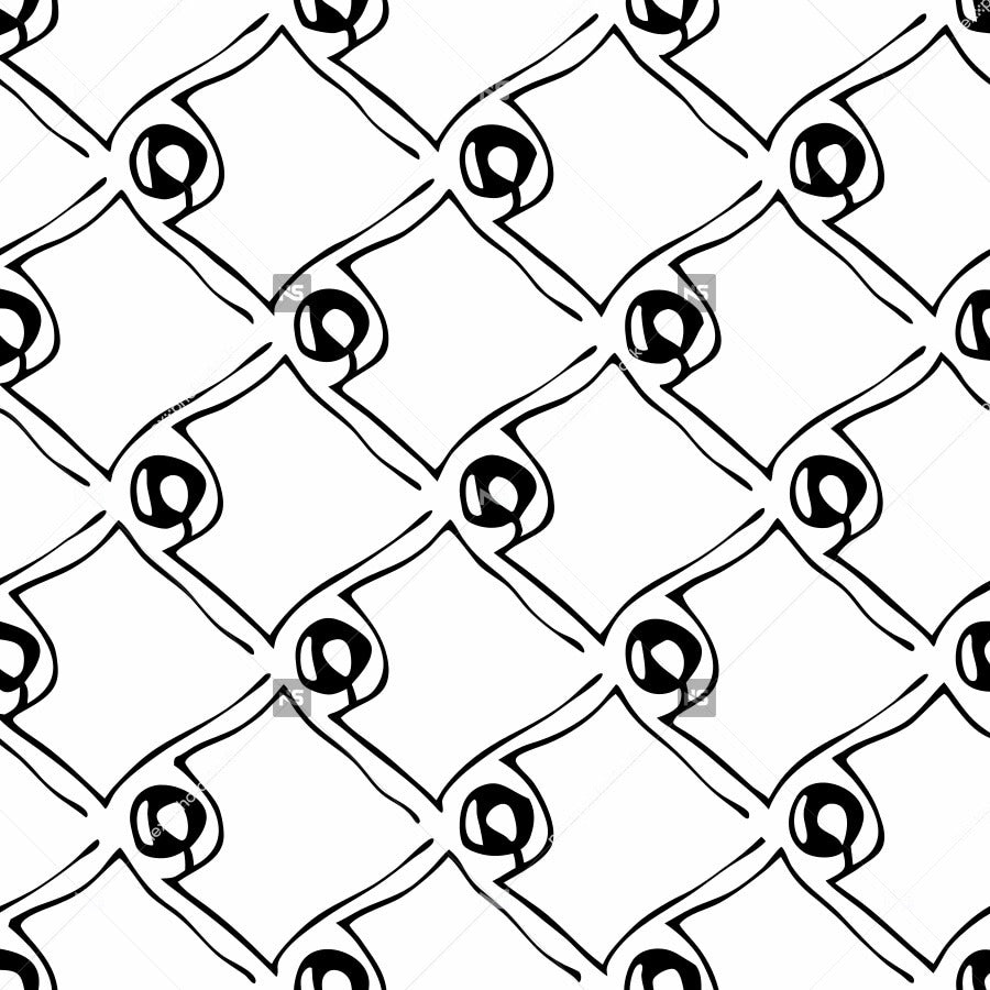 Black And White Mesh Fabric With Circular Patterns — Stock Vector