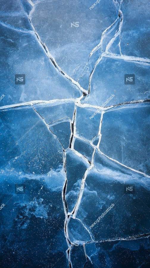 Cracks In The Ice — Stock Photo