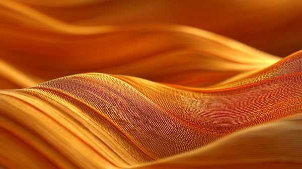 Wavy Orange Fabric — Stock Photo