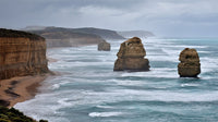 Captures A Breathtaking View Of The Great Ocean Road In Australia Showcasing The Iconic Twelve Apostles Rock Formation — Stock Photo