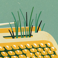 A Vintage Illustration Showcasing Vibrant Vegetation A Close Up View Of A Plant With Roots And Leaves Set Against A Textured Background — Stock Illustration