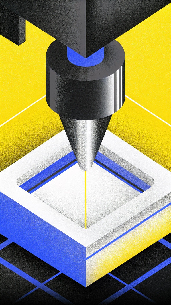 3d Printing Technology A Close Up View Of A High Tech Machine In Action Capturing The Intricate Process Of Creating Objects From Digital Files — Stock Illustration